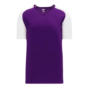 Athletic Knit (AK) S1375M-220 Mens Purple/White Soccer Jersey