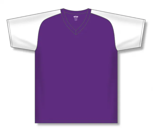 Athletic Knit (AK) S1375M-220 Mens Purple/White Soccer Jersey