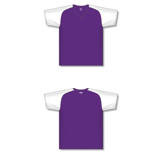 Athletic Knit (AK) S1375M-220 Mens Purple/White Soccer Jersey