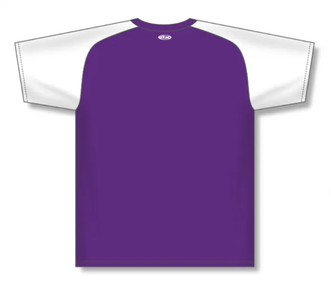 Athletic Knit (AK) S1375M-220 Mens Purple/White Soccer Jersey