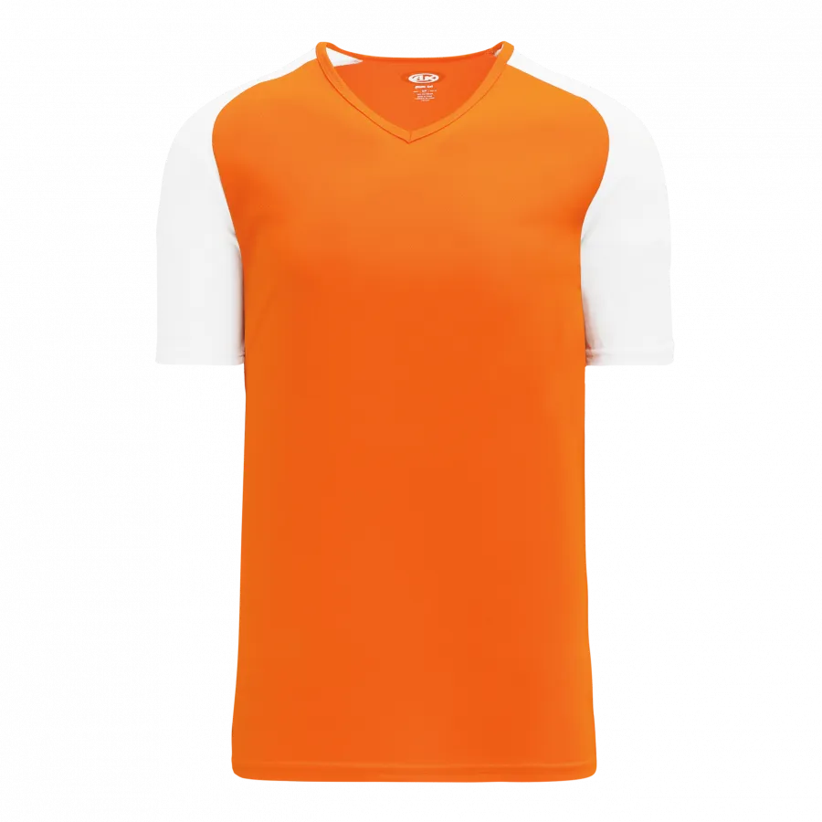 Athletic Knit (AK) S1375M-238 Mens Orange/White Soccer Jersey