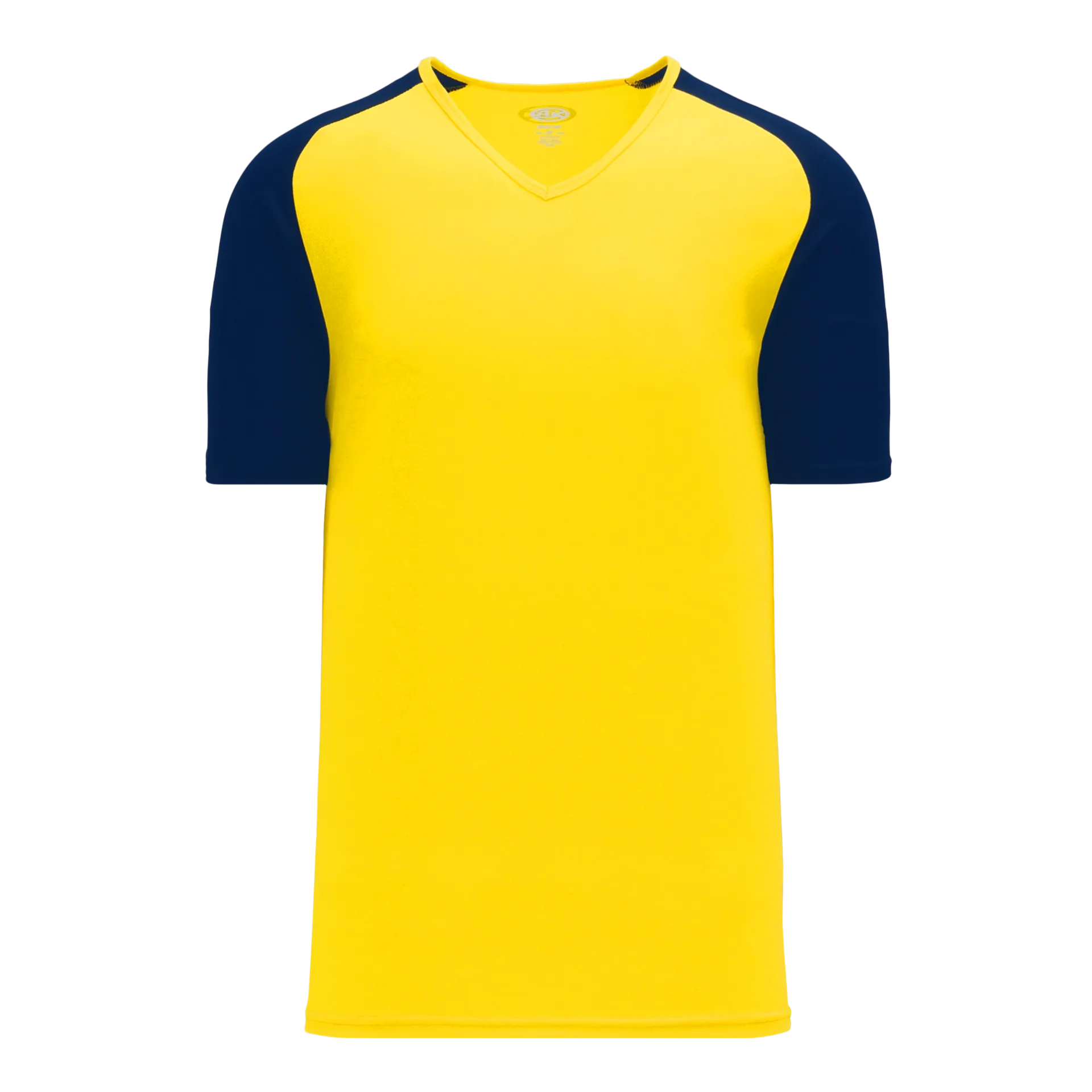 Athletic Knit (AK) S1375M-253 Mens Maize/Navy Soccer Jersey