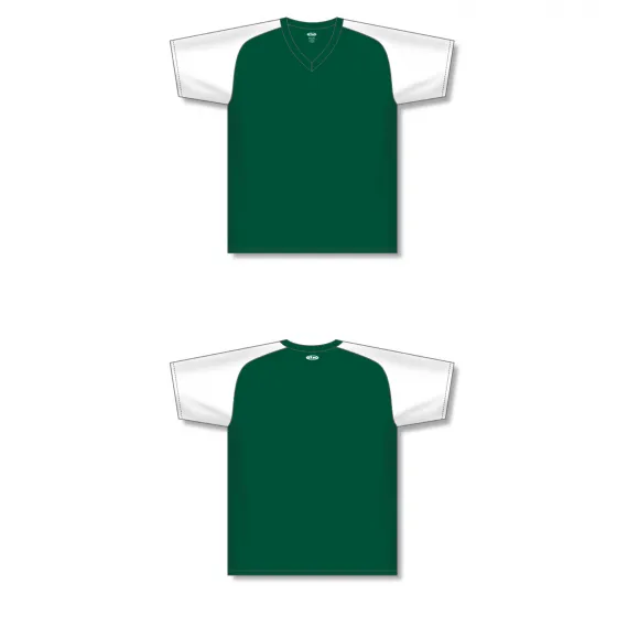 Athletic Knit (AK) S1375M-260 Mens Dark Green/White Soccer Jersey