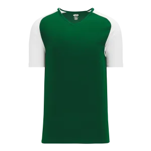 Athletic Knit (AK) S1375M-260 Mens Dark Green/White Soccer Jersey