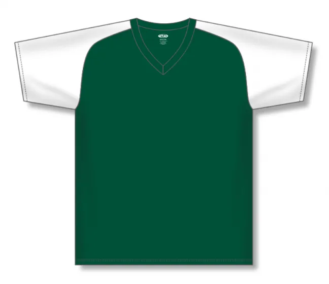 Athletic Knit (AK) S1375M-260 Mens Dark Green/White Soccer Jersey