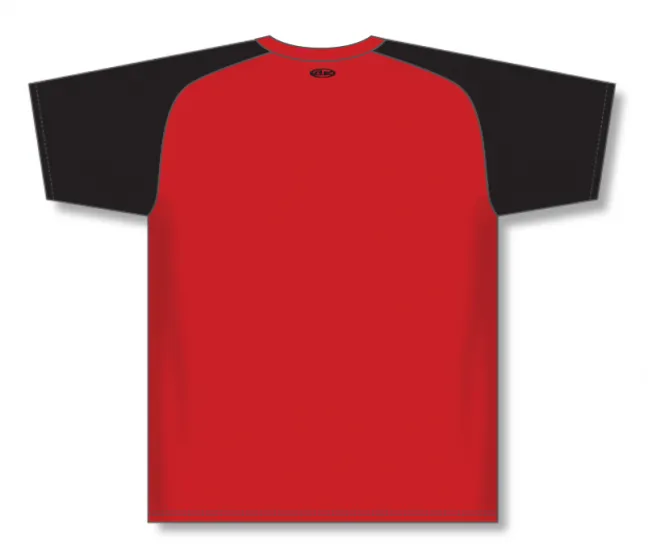 Athletic Knit (AK) S1375M-264 Mens Red/Black Soccer Jersey