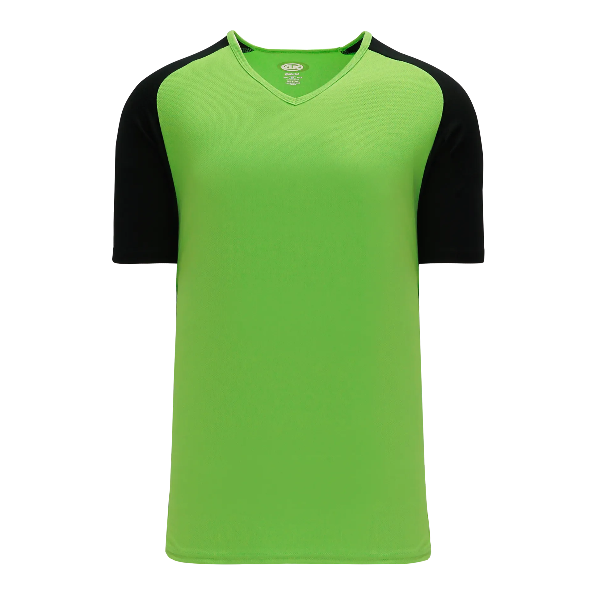 Athletic Knit (AK) S1375M-269 Mens Lime Green/Black Soccer Jersey