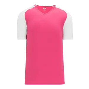 Athletic Knit (AK) S1375M-275 Mens Pink/White Soccer Jersey