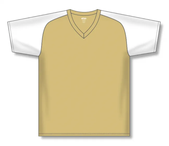 Athletic Knit (AK) S1375M-280 Mens Vegas Gold/White Soccer Jersey