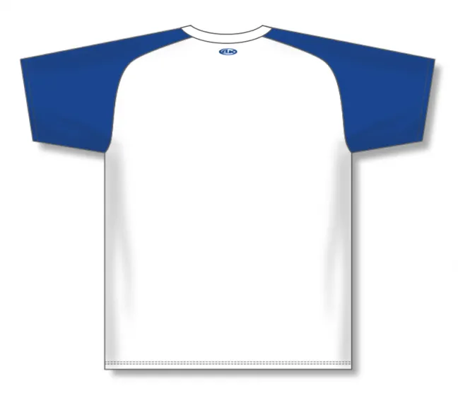 Athletic Knit (AK) S1375Y-207 Youth White/Royal Blue Soccer Jersey