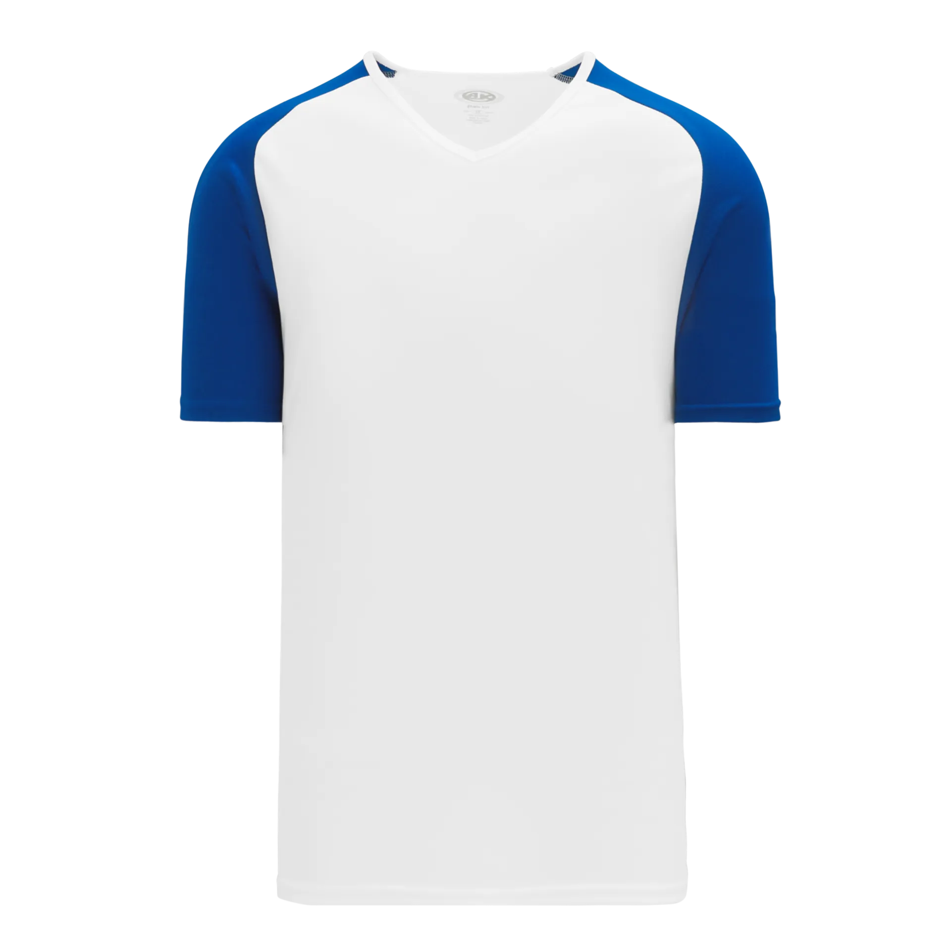 Athletic Knit (AK) S1375Y-207 Youth White/Royal Blue Soccer Jersey