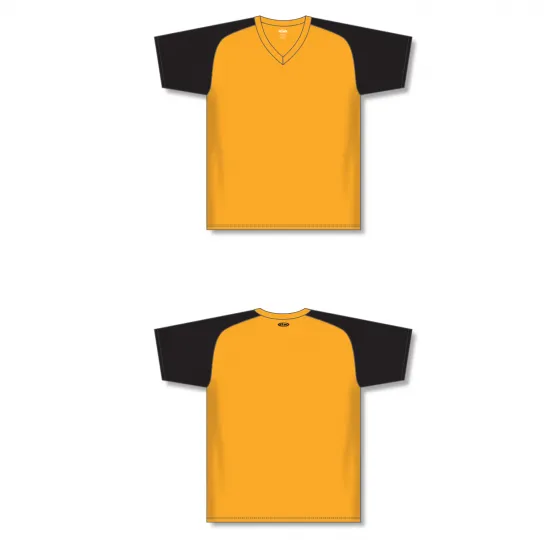 Athletic Knit (AK) S1375Y-213 Youth Gold/Black Soccer Jersey