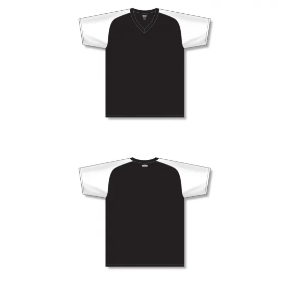 Athletic Knit (AK) S1375Y-221 Youth Black/White Soccer Jersey