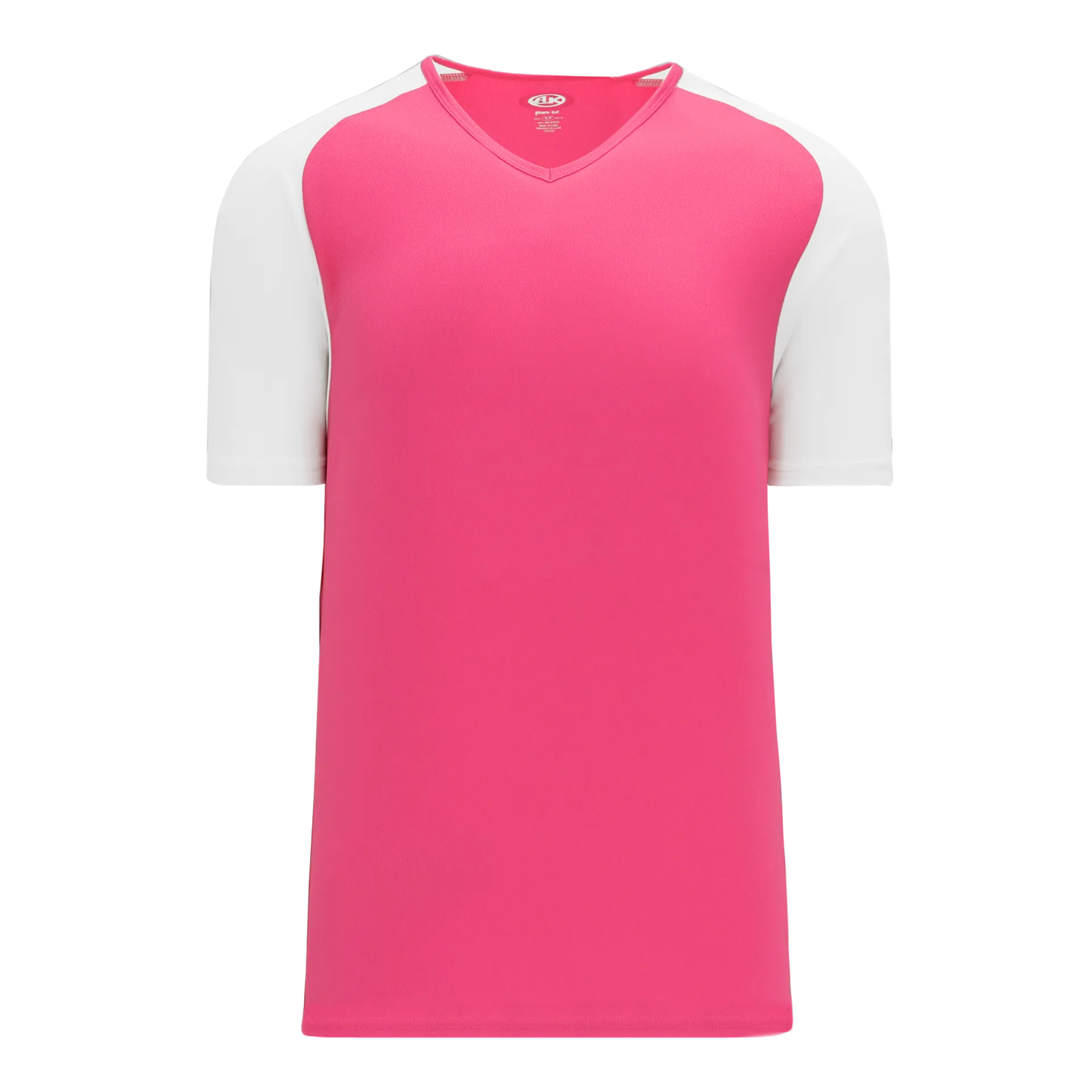 Athletic Knit (AK) S1375Y-275 Youth Pink/White Soccer Jersey