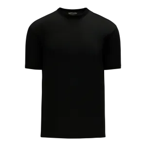 Athletic Knit (AK) S1800M-001 Mens Black Soccer Jersey