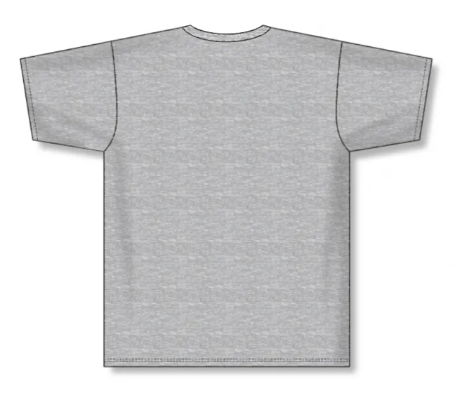 Athletic Knit (AK) S1800M-020 Mens Heather Grey Soccer Jersey