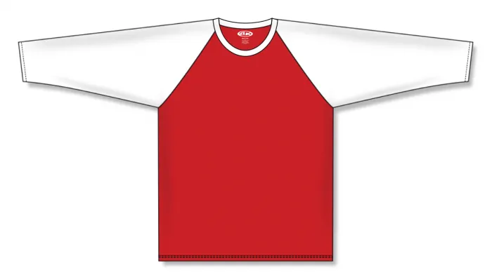 Athletic Knit (AK) S1846A-208 Adult Red/White Soccer Jersey