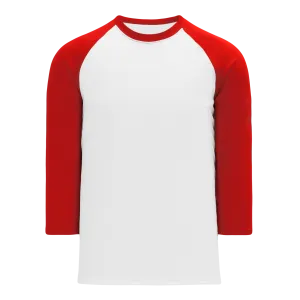 Athletic Knit (AK) S1846A-209 Adult White/Red Soccer Jersey