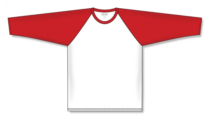 Athletic Knit (AK) S1846A-209 Adult White/Red Soccer Jersey