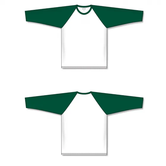 Athletic Knit (AK) S1846A-279 Adult White/Dark Green Soccer Jersey