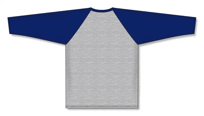 Athletic Knit (AK) S1846A-921 Adult Heather Grey/Navy Soccer Jersey
