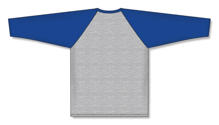 Athletic Knit (AK) S1846A-922 Adult Heather Grey/Royal Blue Soccer Jersey