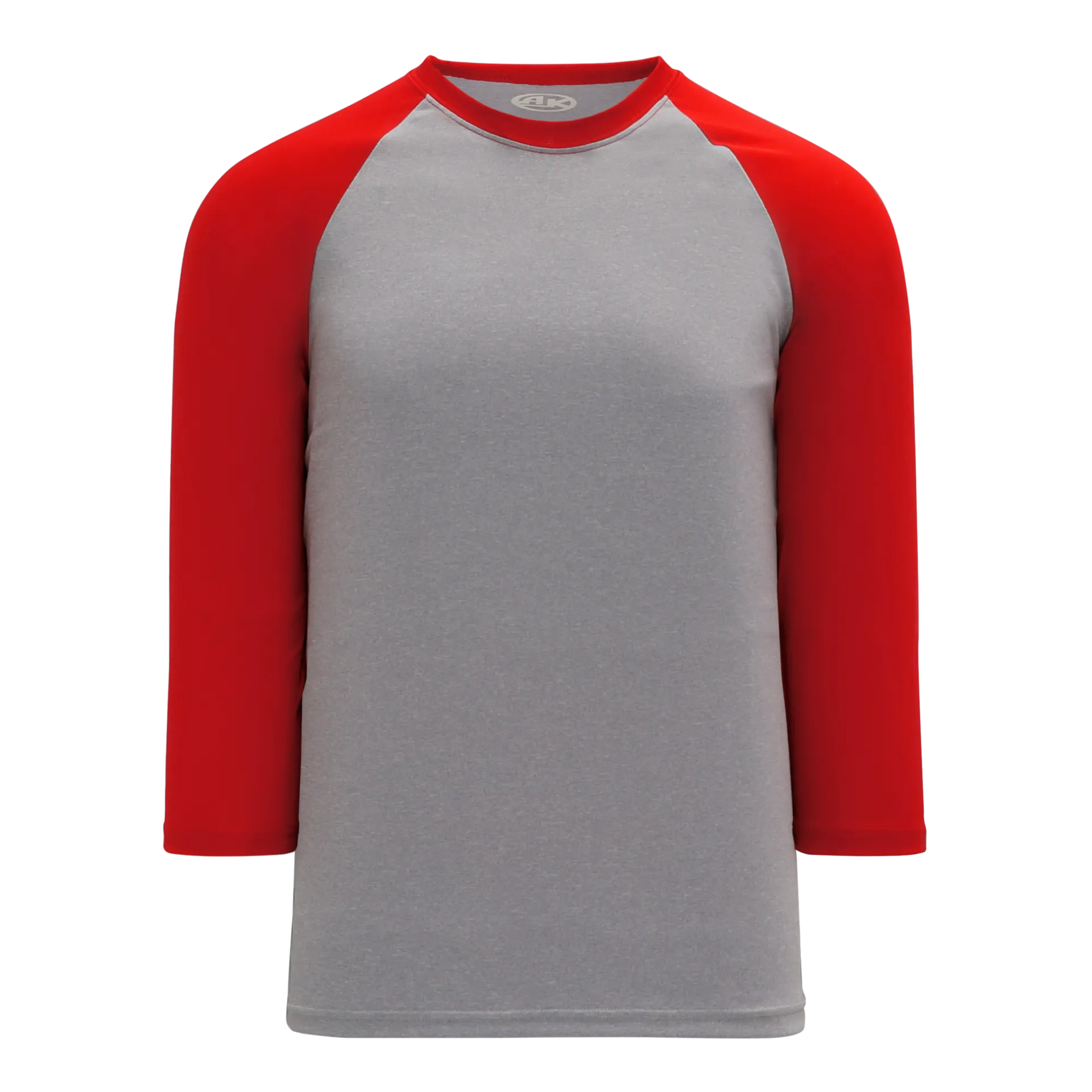 Athletic Knit (AK) S1846A-923 Adult Heather Grey/Red Soccer Jersey