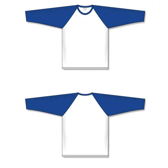 Athletic Knit (AK) S1846Y-207 Youth White/Royal Blue Soccer Jersey