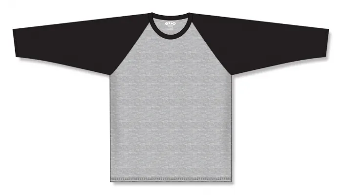 Athletic Knit (AK) S1846Y-920 Youth Heather Grey/Black Soccer Jersey