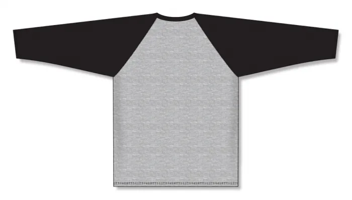 Athletic Knit (AK) S1846Y-920 Youth Heather Grey/Black Soccer Jersey