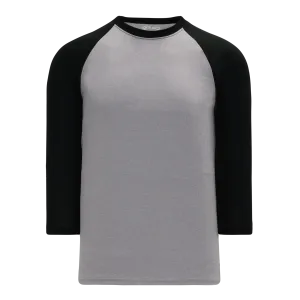 Athletic Knit (AK) S1846Y-920 Youth Heather Grey/Black Soccer Jersey