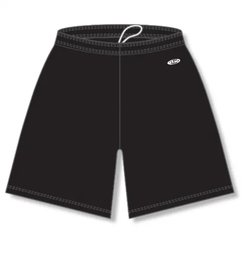 Athletic Knit (AK) SS1300L-001 Ladies Black Soccer Shorts