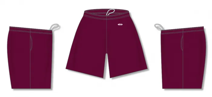 Athletic Knit (AK) SS1700M-009 Mens Maroon Soccer Shorts