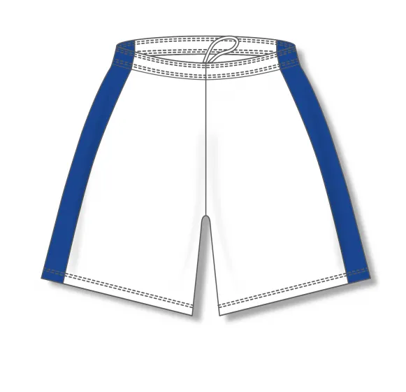 Athletic Knit (AK) SS9145M-207 Mens White/Royal Blue Pro Soccer Shorts