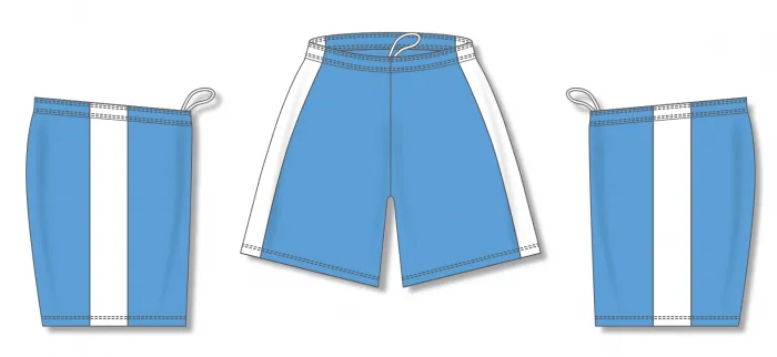 Athletic Knit (AK) SS9145M-227 Mens Sky Blue/White Pro Soccer Shorts