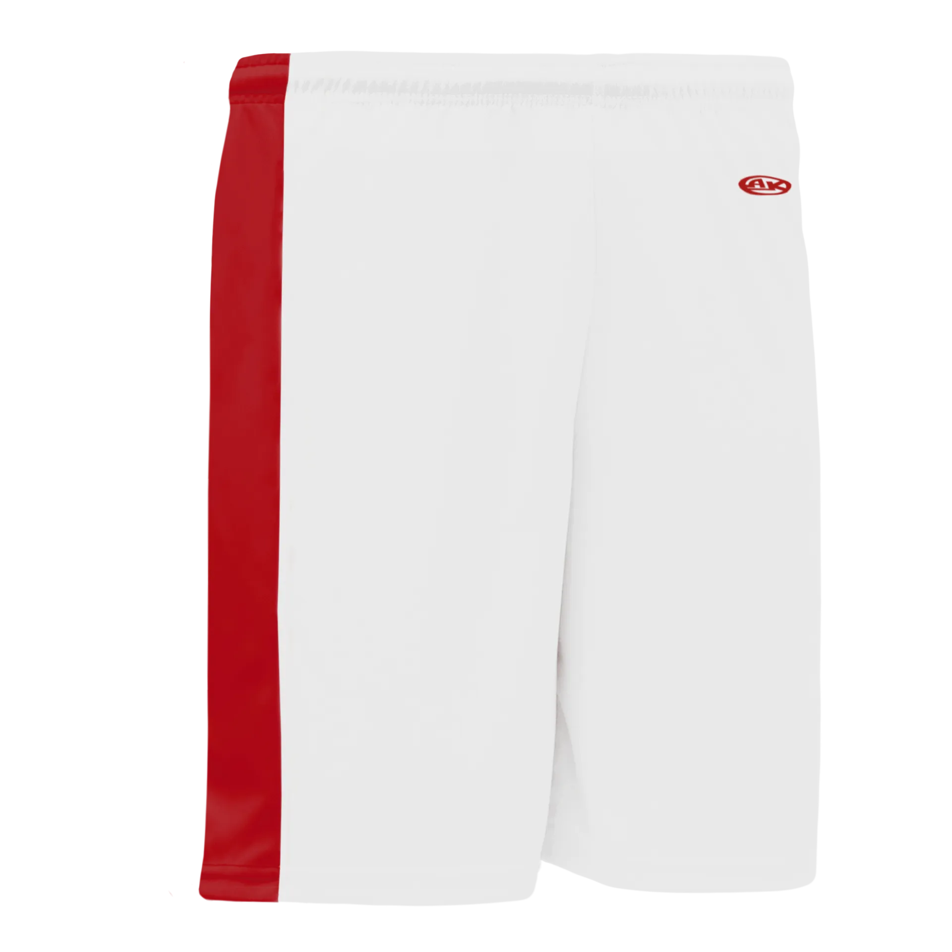 Athletic Knit (AK) SS9145Y-209 Youth White/Red Pro Soccer Shorts