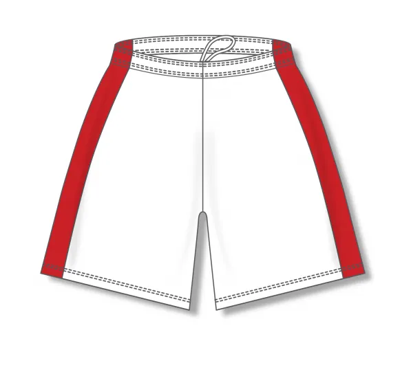 Athletic Knit (AK) SS9145Y-209 Youth White/Red Pro Soccer Shorts