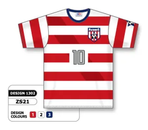 Athletic Knit Custom Sublimated Soccer Jersey Design 1302