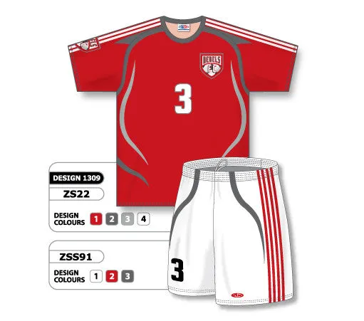 Athletic Knit Custom Sublimated Soccer Uniform Set Design 1309