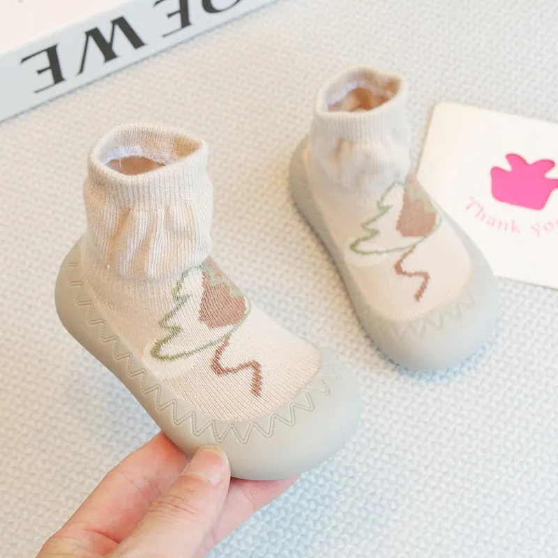 Baby Socks Shoes Infant Cute Cartoon Kids Soft Rubber Sole Booties Toddler Girls First Walker