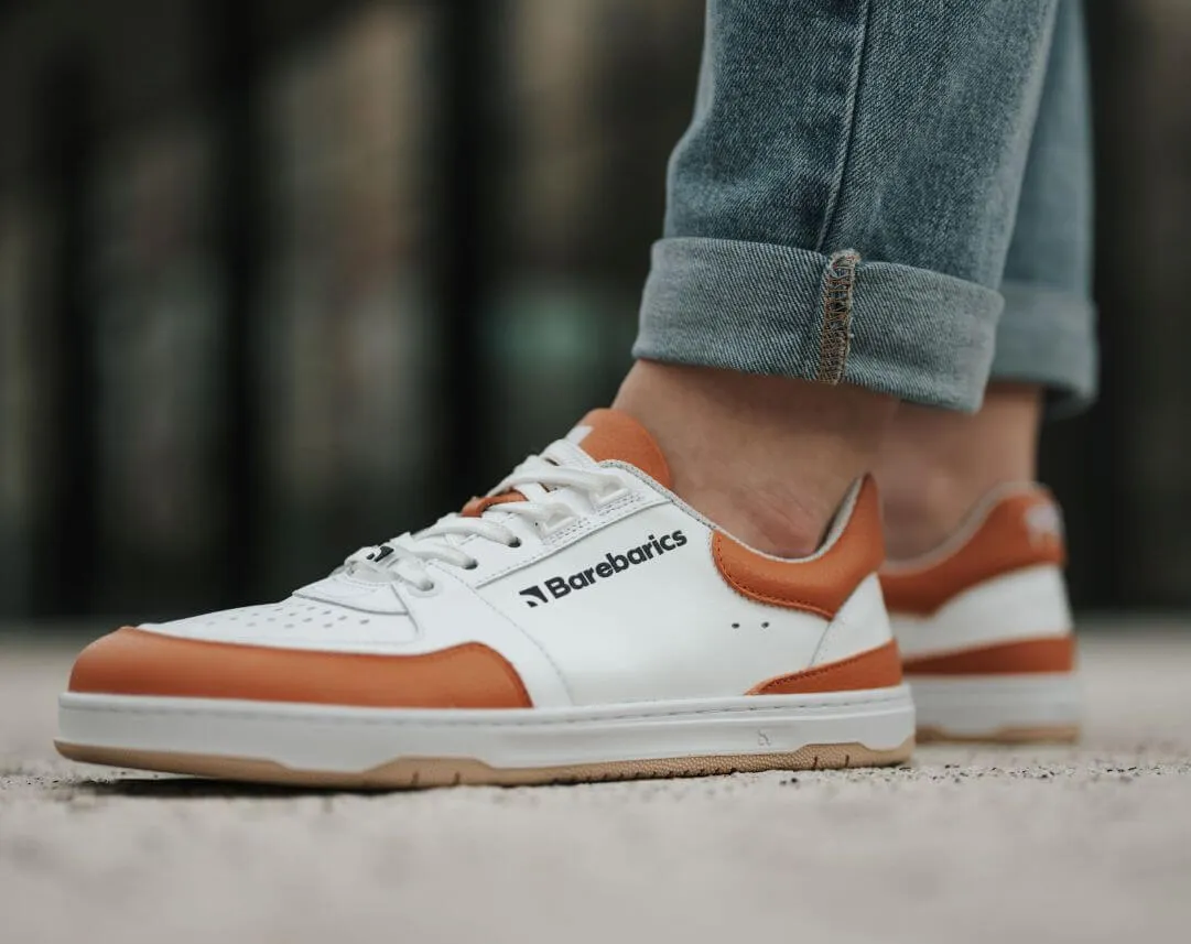 Barefoot Sneakers Barebarics Wave - White & Orange