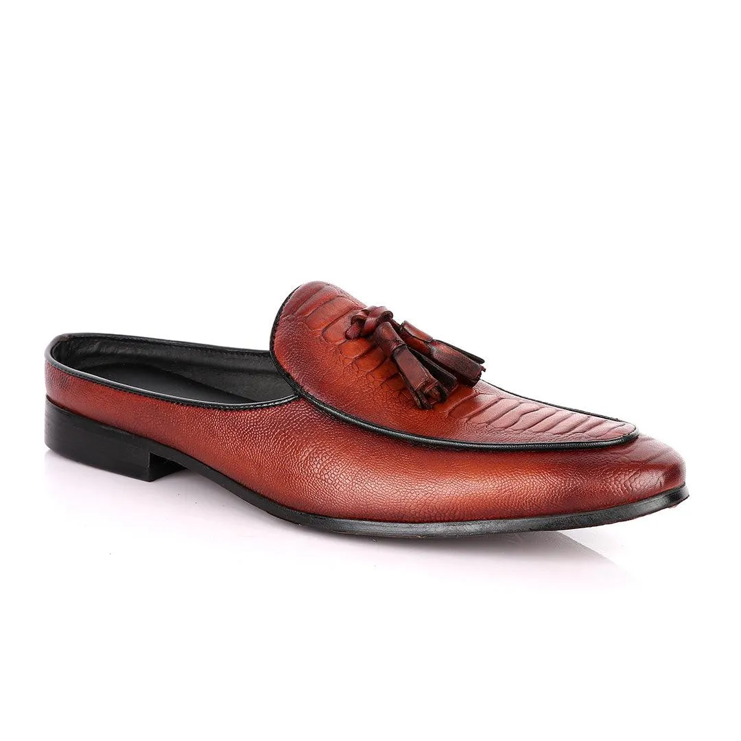 Billionaire Sole House Brown Tassel Mole Leather Shoe