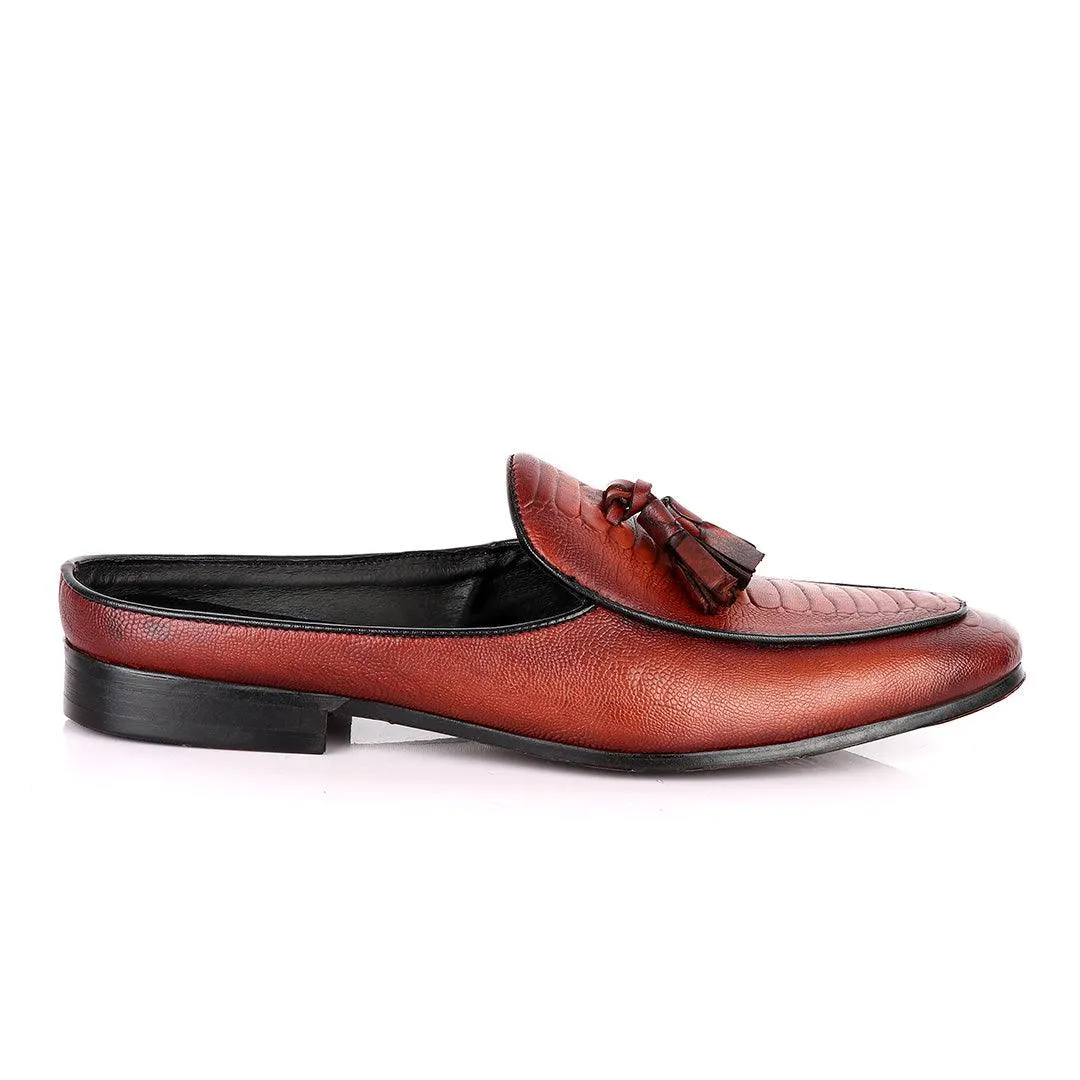 Billionaire Sole House Brown Tassel Mole Leather Shoe