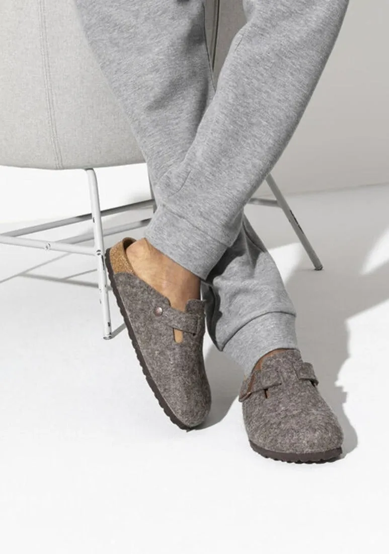 Birkenstock Boston Wool Cocoa Regular