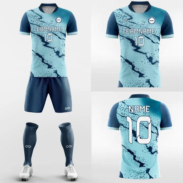 Blue Beach-Custom Soccer Jerseys Kit Sublimated Design