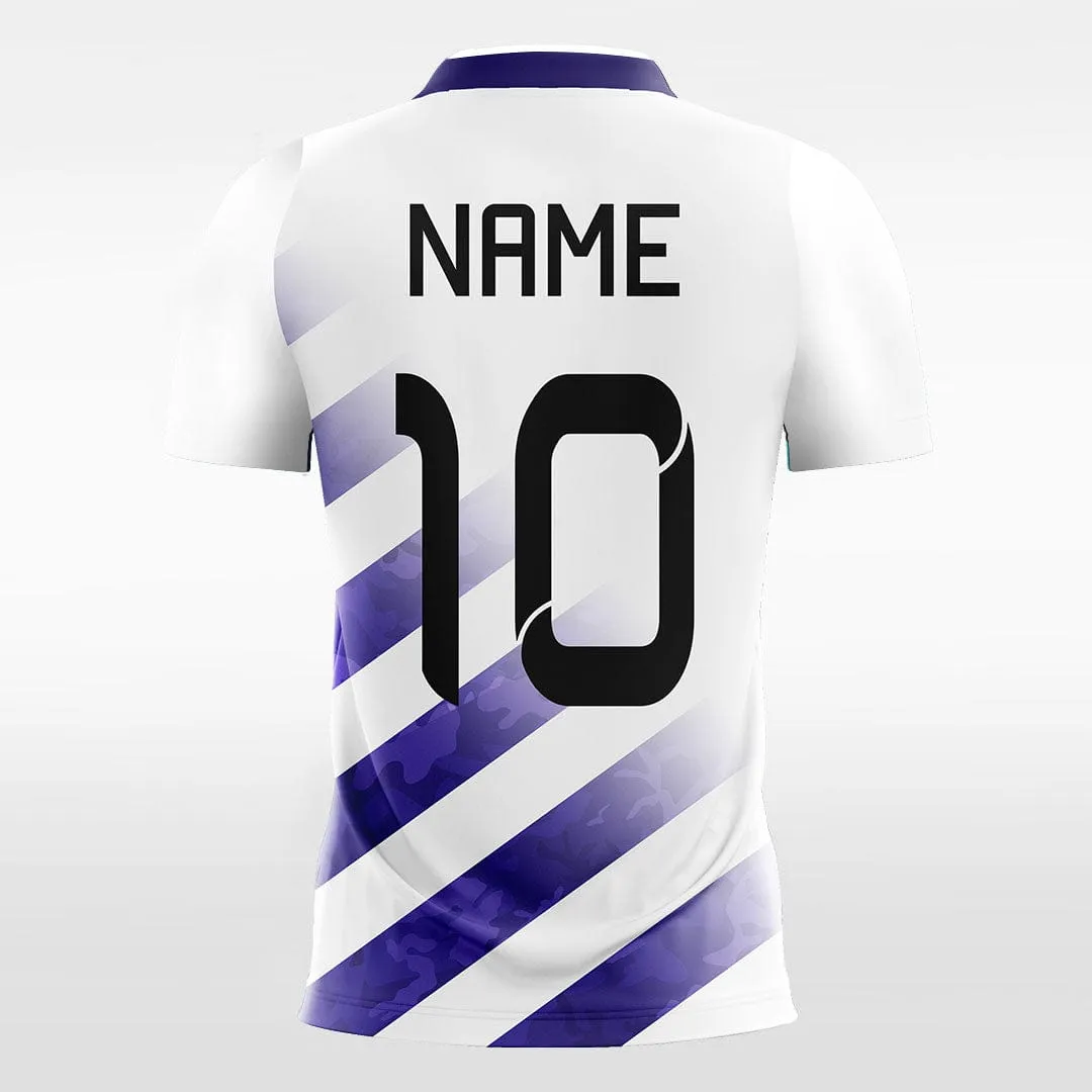 Blue Striped - Custom Kids Soccer Jerseys Camo Style Design