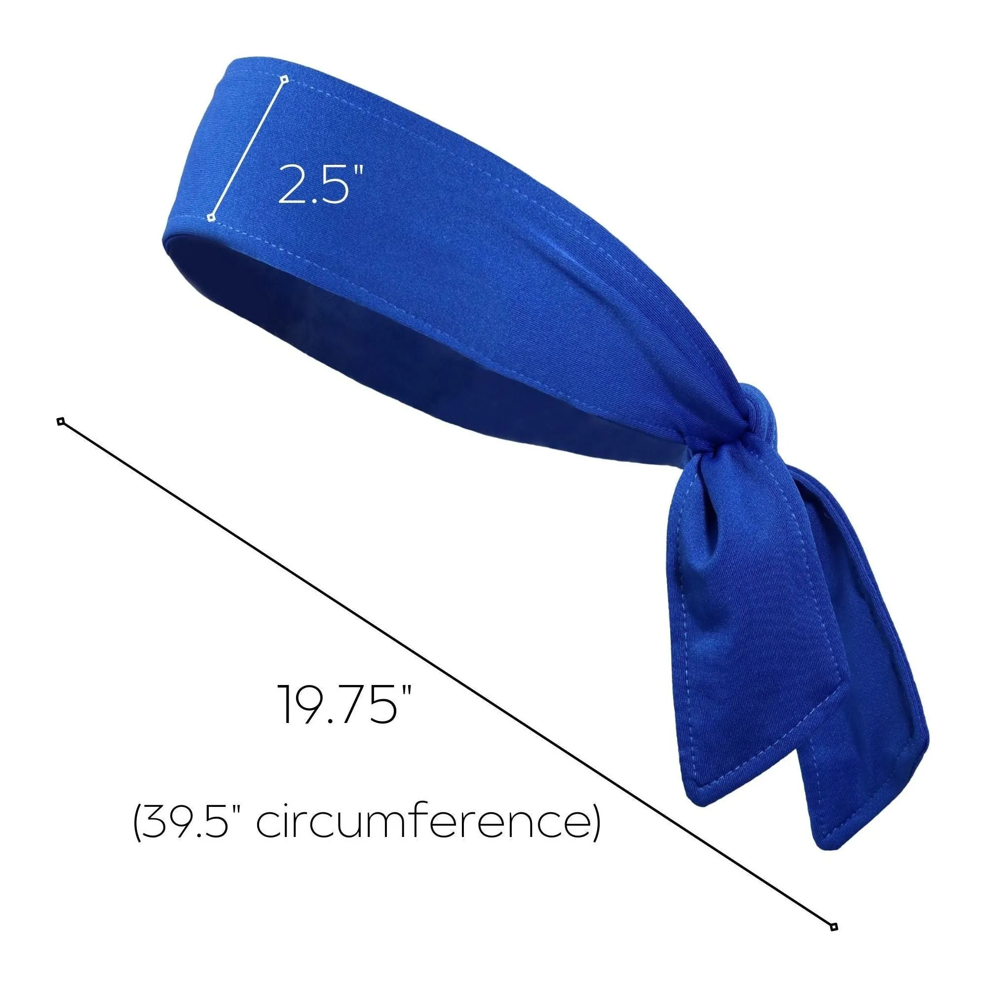 Blue Tie Headband