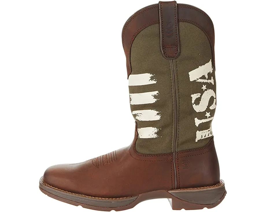 Boots Rebel 12" Army Green USA Durango, brown