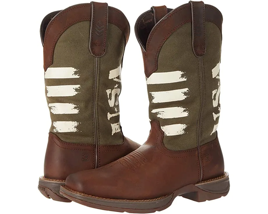 Boots Rebel 12" Army Green USA Durango, brown