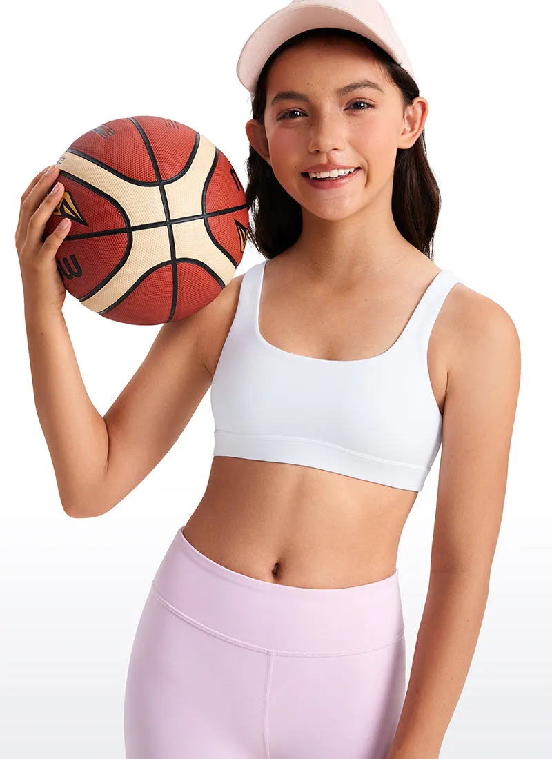 Butterluxe Girls Scoop Neck Sport Bra U Back